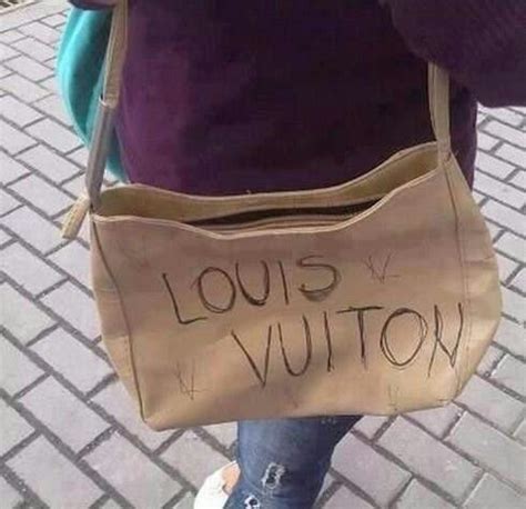 louis vuitton fake bag funny